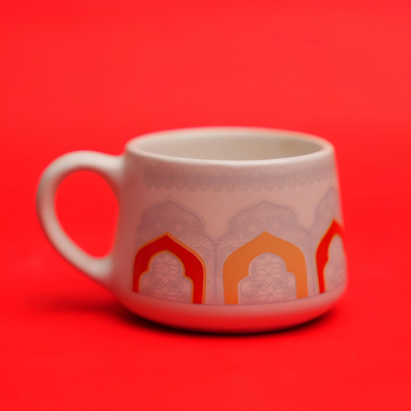 Jaipur Arches Ceramic Tea Cup Set – 6 Pieces