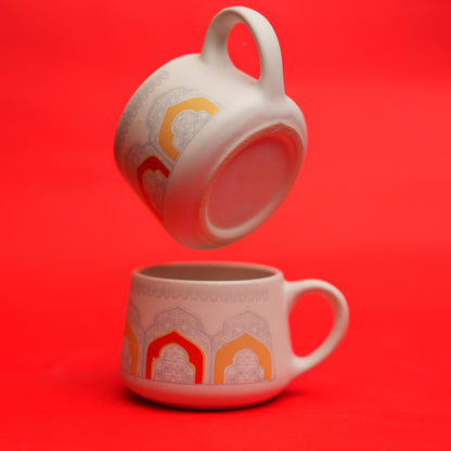 Jaipur Arches Ceramic Tea Cup Set – 6 Pieces